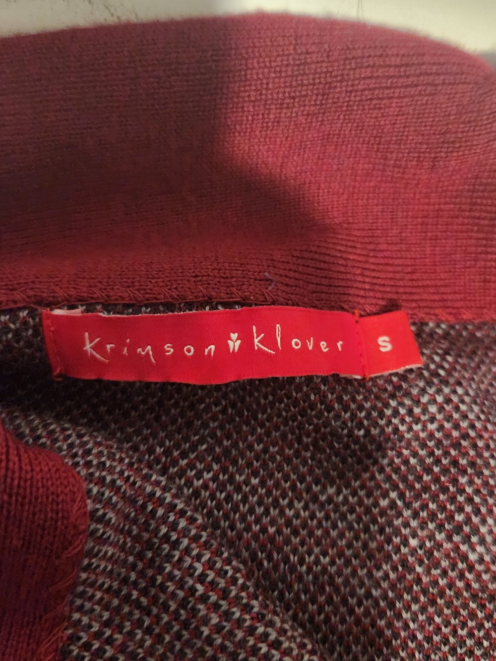 Krimson Klover Red Knit Sweater